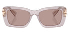 Miu Miu® MU 07YS Sunglasses MU 07YS 12W20I 53 - Mauve Transparent