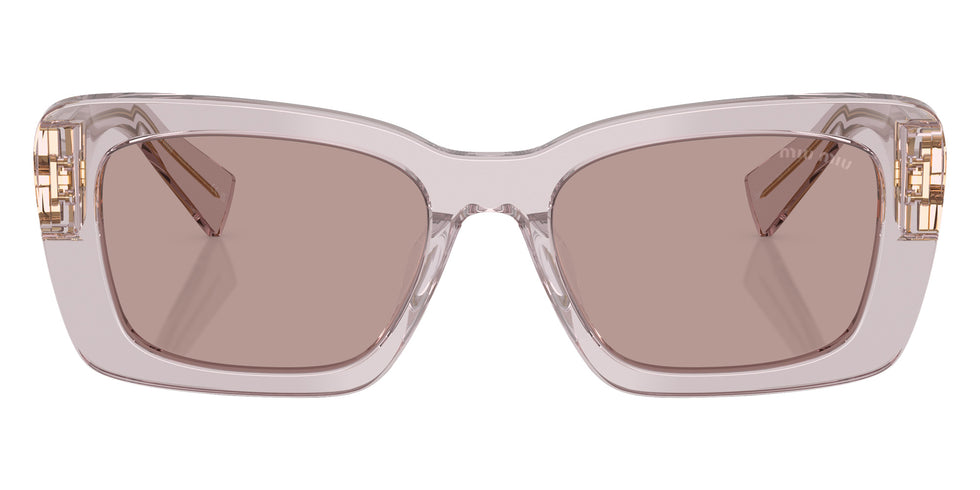 Miu Miu® MU 07YS Sunglasses MU 07YS 12W20I 53 - Mauve Transparent