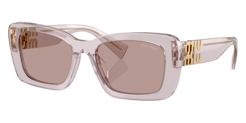 Miu Miu® MU 07YS Sunglasses MU 07YS 12W20I 53 - Mauve Transparent