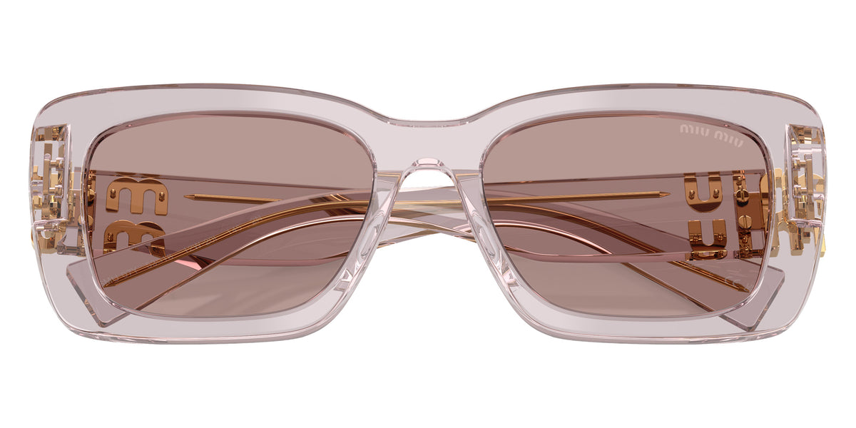 Miu Miu® MU 07YS Sunglasses MU 07YS 12W20I 53 - Mauve Transparent