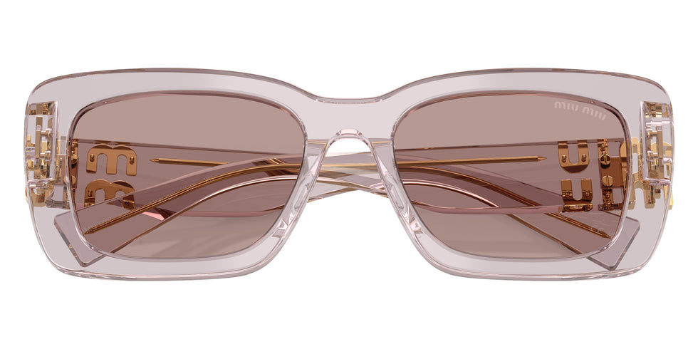 Miu Miu® MU 07YS Sunglasses MU 07YS 12W20I 53 - Mauve Transparent