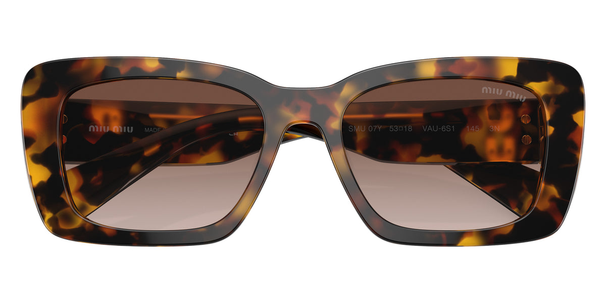 Miu Miu® MU 07YS Sunglasses MU 07YS VAU6S1 53 - Honey Havana