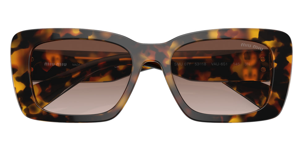 Miu Miu® MU 07YS Sunglasses MU 07YS VAU6S1 53 - Honey Havana