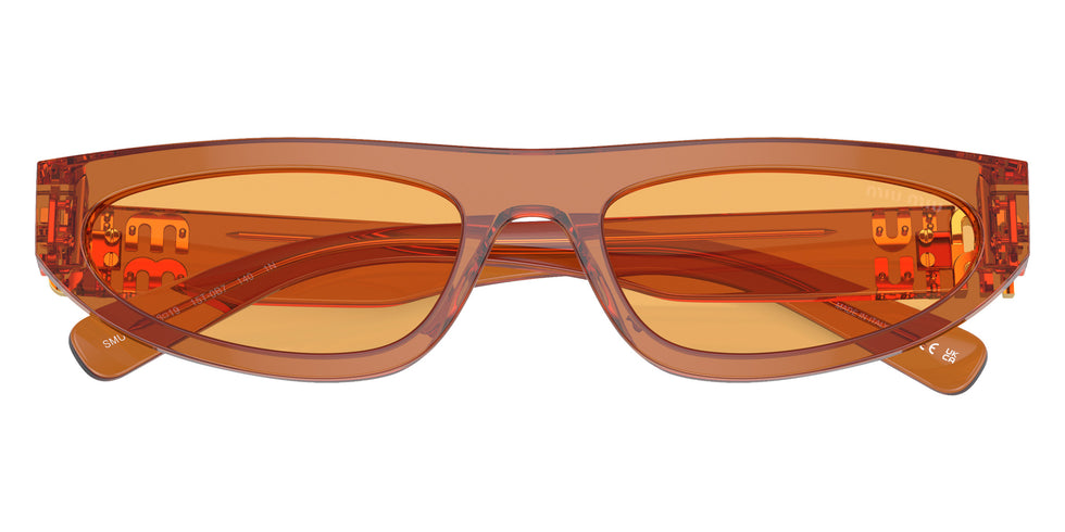 Miu Miu® MU 07ZS Sunglasses MU 07ZS 15T0B7 56 - Caramel Transparent