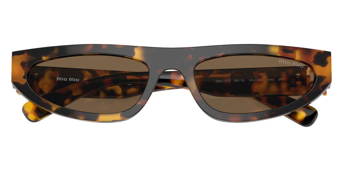 Miu Miu® MU 07ZS Sunglasses MU 07ZS VAU06B 56 - Honey Havana