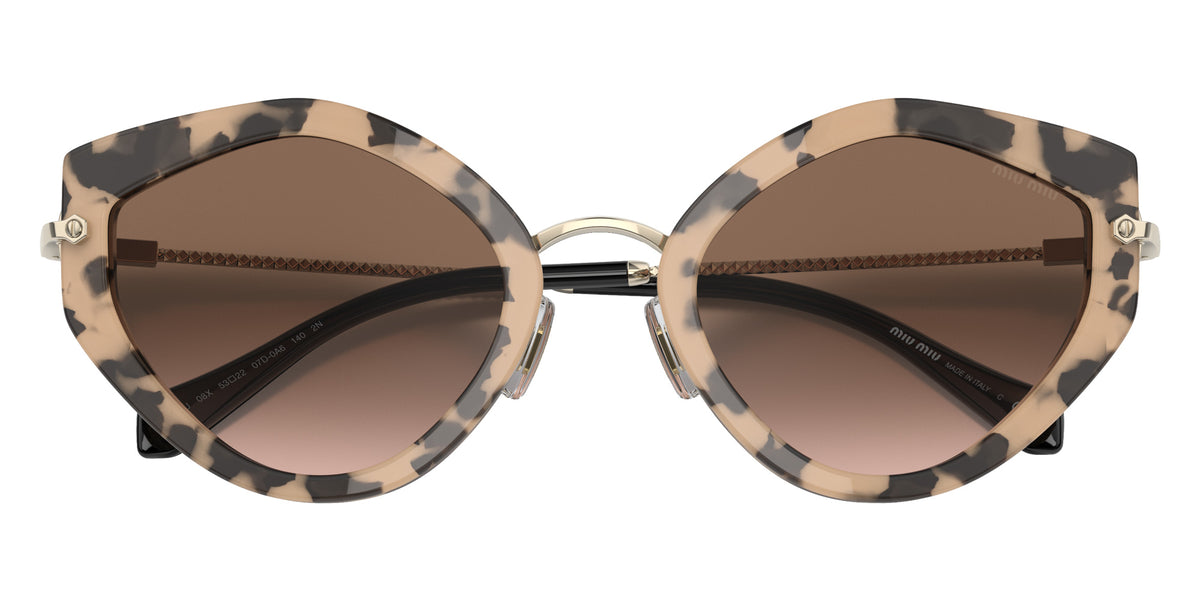 Miu Miu® MU 08XS Sunglasses MU 08XS 07D0A6 53 - Pale Gold