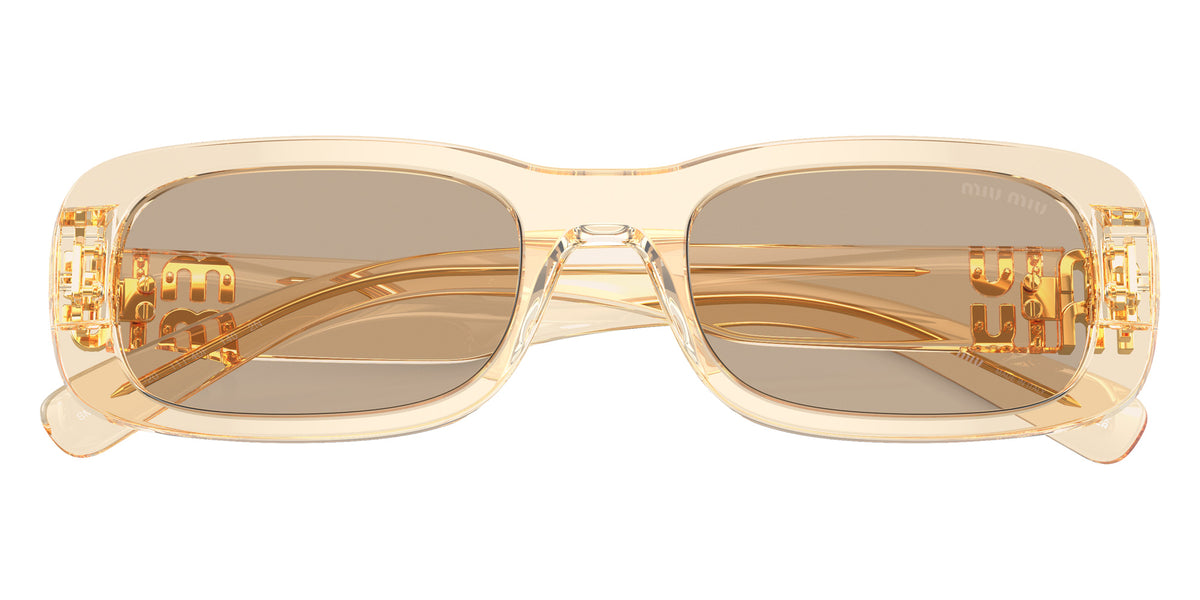 Miu Miu® MU 08ZS Sunglasses MU 08ZS 11T40F 53 - Sand Transparent