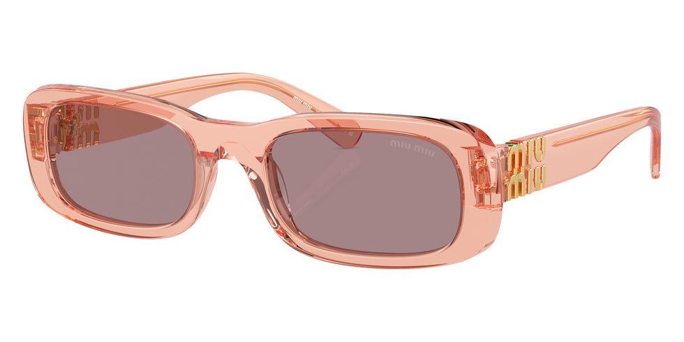 Miu Miu® MU 08ZS Sunglasses MU 08ZS 13T06I 53 - Noisette Transparent