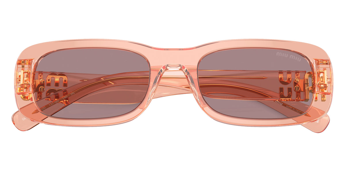 Miu Miu® MU 08ZS Sunglasses MU 08ZS 13T06I 53 - Noisette Transparent