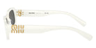 Miu Miu® MU 08ZS Sunglasses MU 08ZS 1425S0 53 - White Ivory