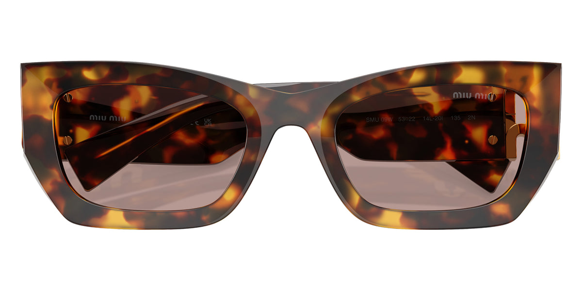 Miu Miu® MU 09WS Sunglasses MU 09WS 14L20I 53 - Honey Havana