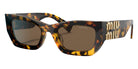 Miu Miu® MU 09WS Sunglasses MU 09WS VAU06B 53 - Honey Havana