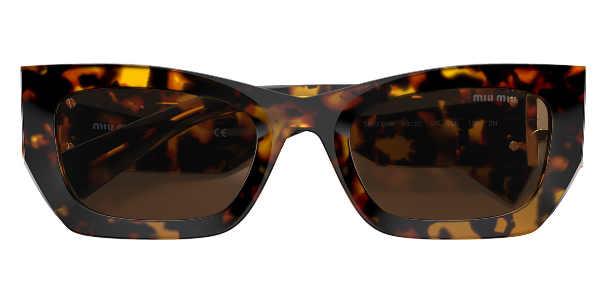 Miu Miu® MU 09WS Sunglasses MU 09WS VAU06B 53 - Honey Havana