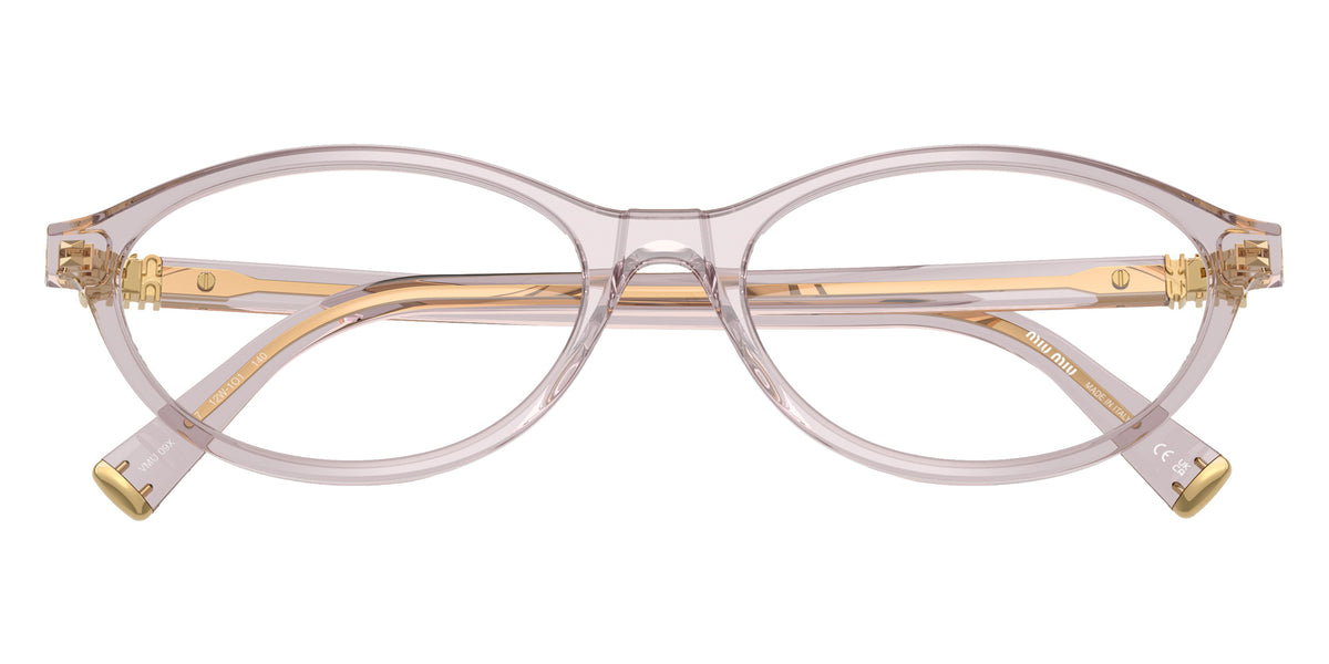 Miu Miu® MU 09XV Eyeglasses MU 09XV 12W1O1 53 - Transparent Mauve