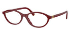 Miu Miu® MU 09XV Eyeglasses MU 09XV 21I1O1 53 - Opal Burgundy