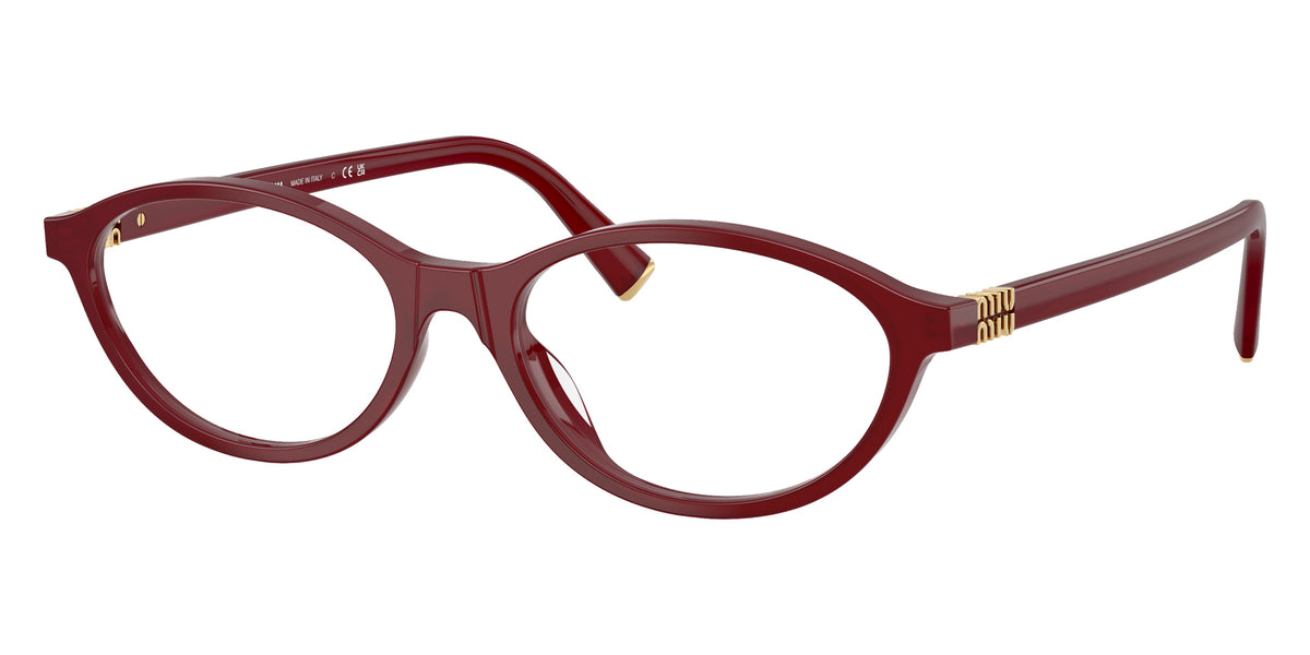 Miu Miu® MU 09XV Eyeglasses MU 09XV 21I1O1 53 - Opal Burgundy