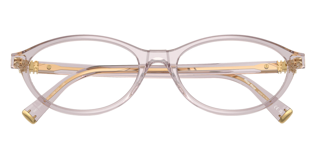 Miu Miu® MU 09XVF Eyeglasses MU 09XVF 12W1O1 55 - Transparent Mauve