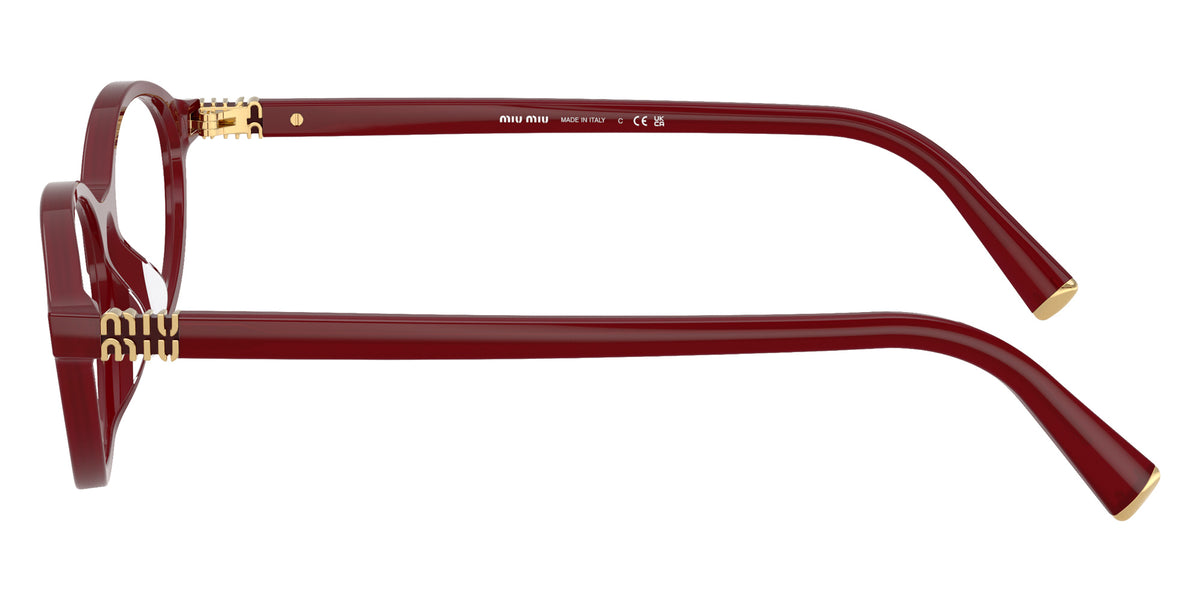 Miu Miu® MU 09XVF Eyeglasses MU 09XVF 21I1O1 55 - Opal Burgundy