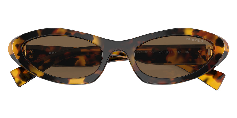 Miu Miu® MU 09YS Sunglasses MU 09YS VAU06B 54 - Honey Havana