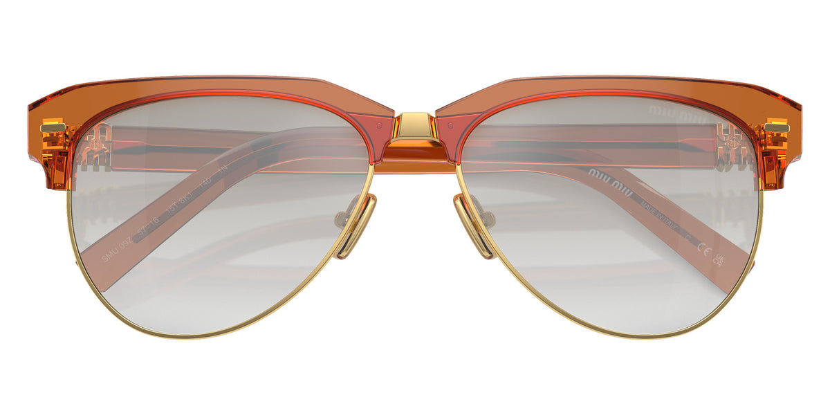 Miu Miu® MU 09ZS Sunglasses MU 09ZS 15T8K1 57 - Caramel