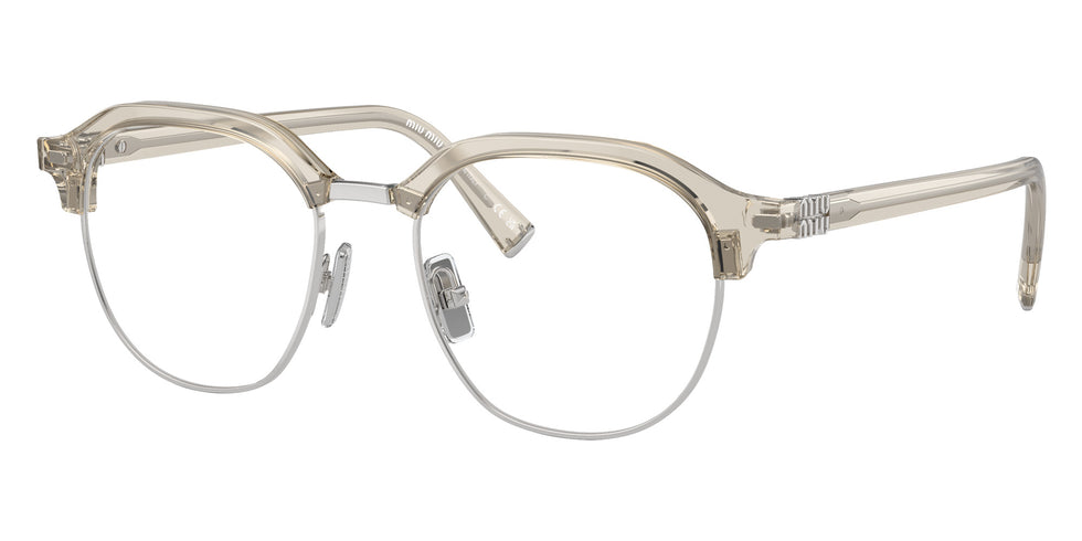 Miu Miu® MU 10XV Eyeglasses MU 10XV 12U1O1 50 - Hemp Transparent