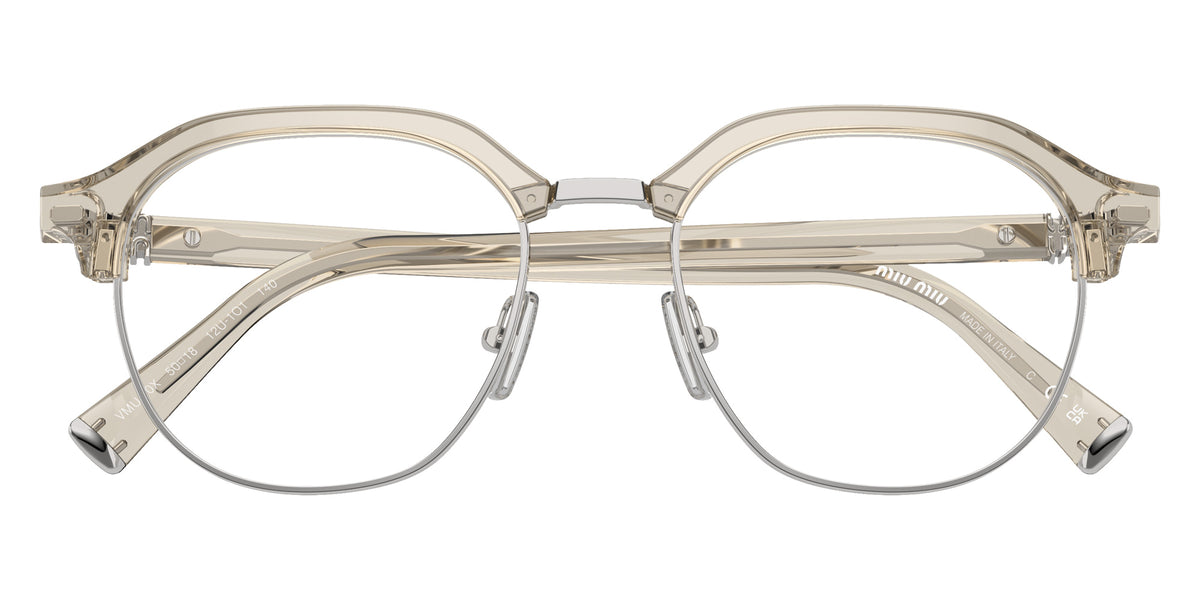 Miu Miu® MU 10XV Eyeglasses MU 10XV 12U1O1 50 - Hemp Transparent