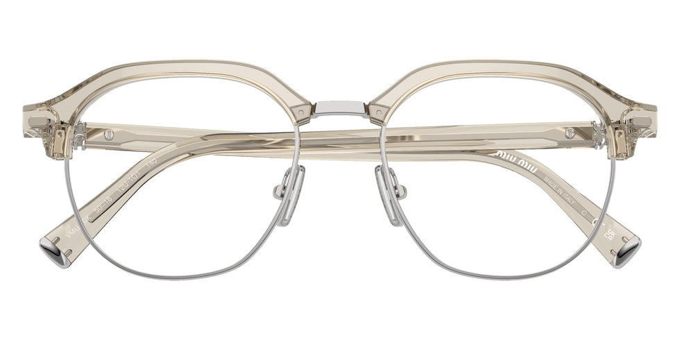 Miu Miu® MU 10XV Eyeglasses MU 10XV 12U1O1 50 - Hemp Transparent