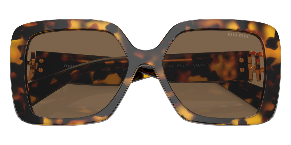 Miu Miu® MU 10YS Sunglasses MU 10YS VAU06B 56 - Honey Havana