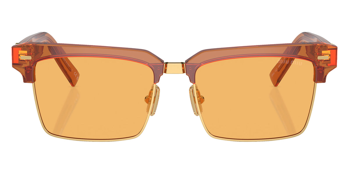 Miu Miu® MU 10ZS Sunglasses MU 10ZS 15T0B7 54 - Caramel Transparent