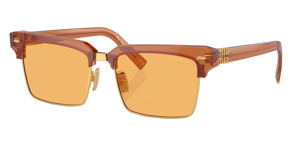 Miu Miu® MU 10ZS Sunglasses MU 10ZS 15T0B7 54 - Caramel Transparent