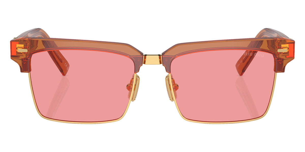 Miu Miu® MU 10ZS Sunglasses MU 10ZS 15T1D0 54 - Caramel Transparent