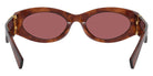 Miu Miu® MU 11WS Sunglasses MU 11WS 11Q08S 54 - Striped Tobacco