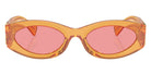 Miu Miu® MU 11WS Sunglasses MU 11WS 12T1D0 54 - Orange Trasparent