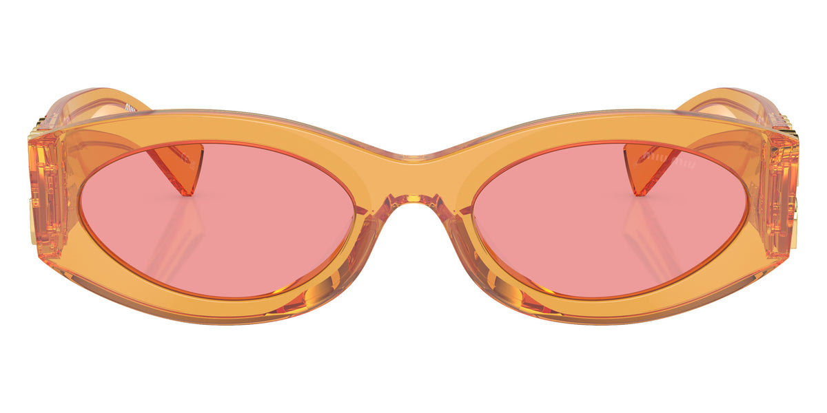 Miu Miu® MU 11WS Sunglasses MU 11WS 12T1D0 54 - Orange Trasparent