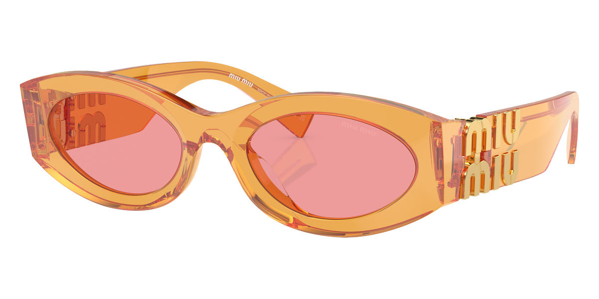 Miu Miu® MU 11WS Sunglasses MU 11WS 12T1D0 54 - Orange Trasparent