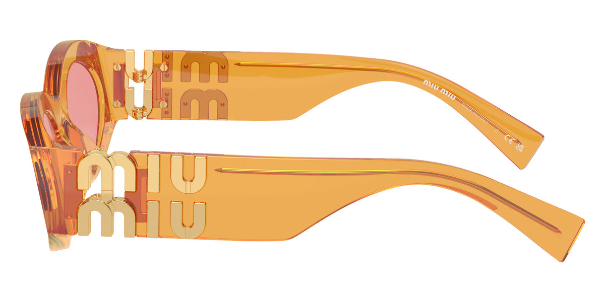 Miu Miu® MU 11WS Sunglasses MU 11WS 12T1D0 54 - Orange Trasparent
