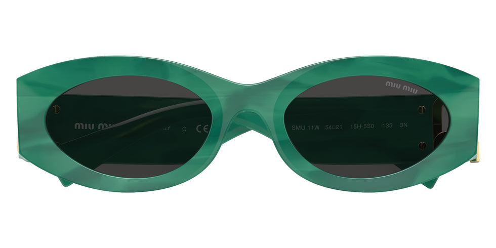 Miu Miu® MU 11WS Sunglasses MU 11WS 15H5S0 54 - Green