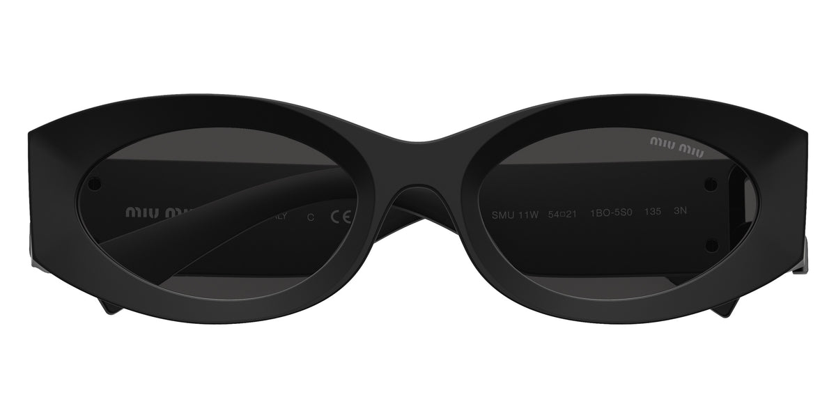 Miu Miu® MU 11WS Sunglasses MU 11WS 1BO5S0 54 - Matte Black