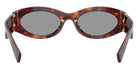 Miu Miu® MU 11WS Sunglasses MU 11WS 21C40O 54 - Mahogany Havana