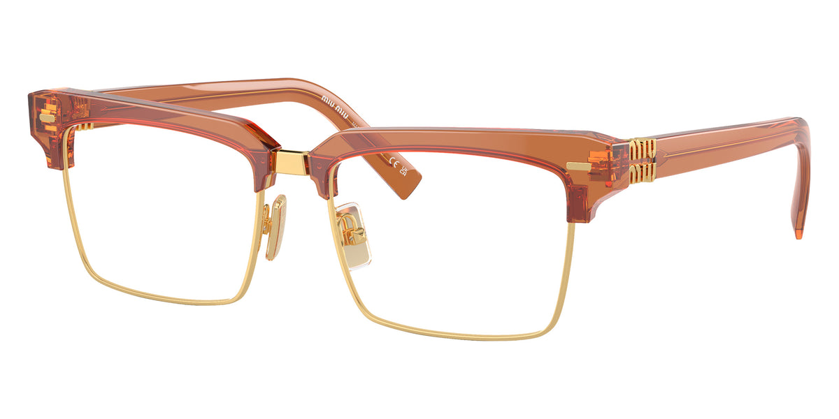 Miu Miu® MU 11XV Eyeglasses MU 11XV 15T1O1 54 - Caramel Transparent