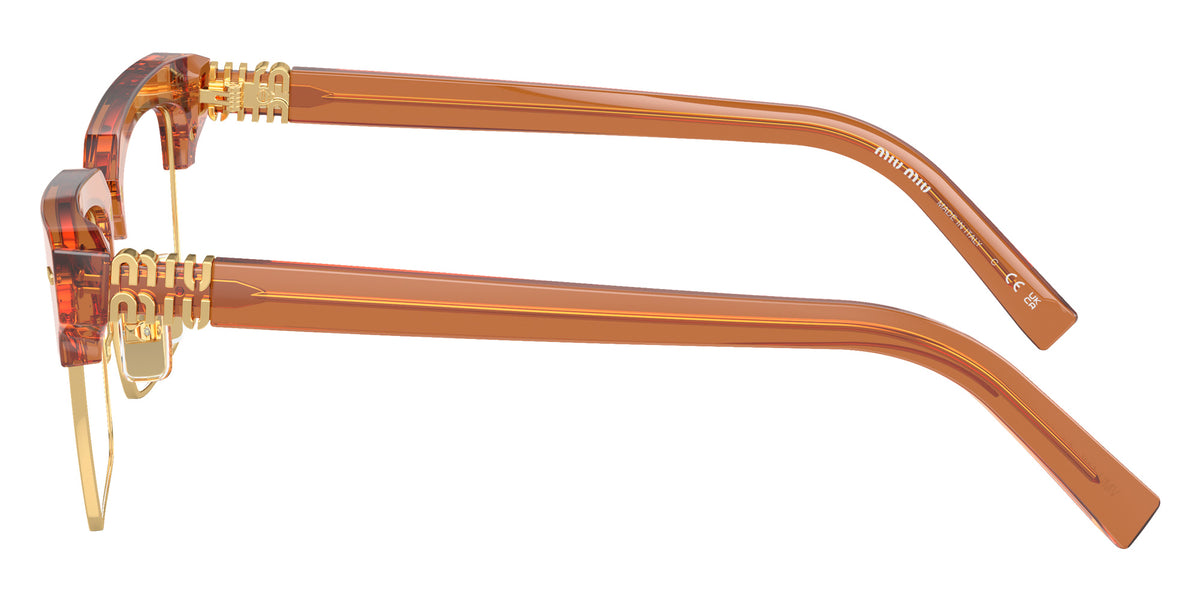 Miu Miu® MU 11XV Eyeglasses MU 11XV 15T1O1 54 - Caramel Transparent