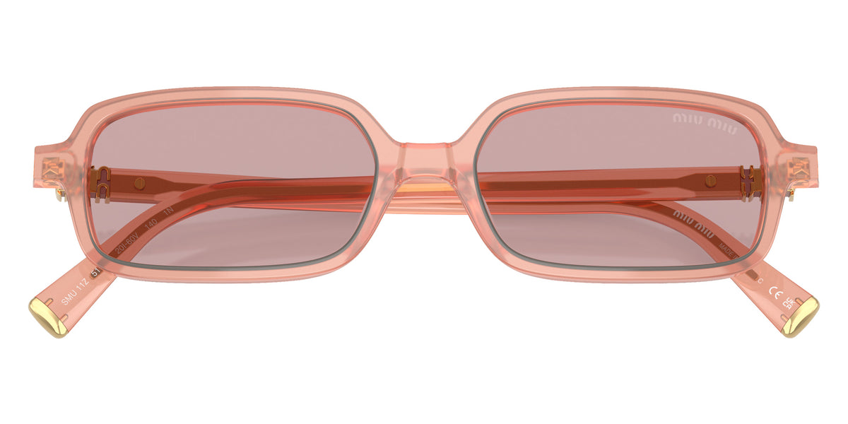 Miu Miu® MU 11ZS Sunglasses MU 11ZS 20I60V 51 - Opaline Pink