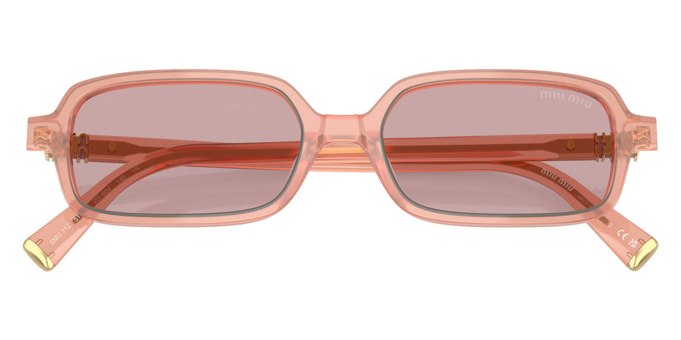 Miu Miu® MU 11ZS Sunglasses MU 11ZS 20I60V 51 - Opaline Pink