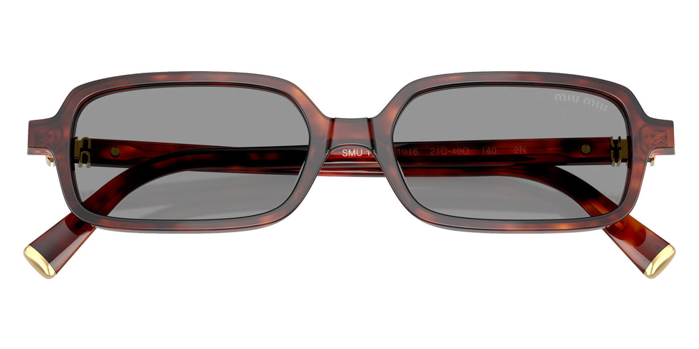 Miu Miu® MU 11ZS Sunglasses MU 11ZS 21C40O 51 - Havana Mahogany