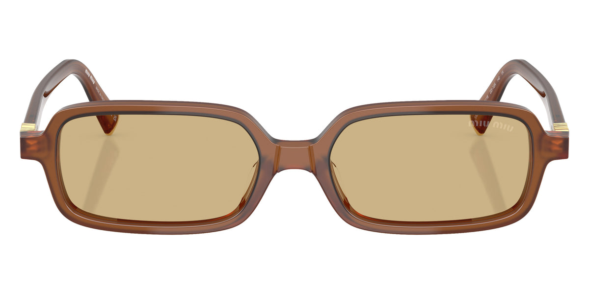 Miu Miu® MU 11ZS Sunglasses MU 11ZS 22I10R 51 - Opaline Amber