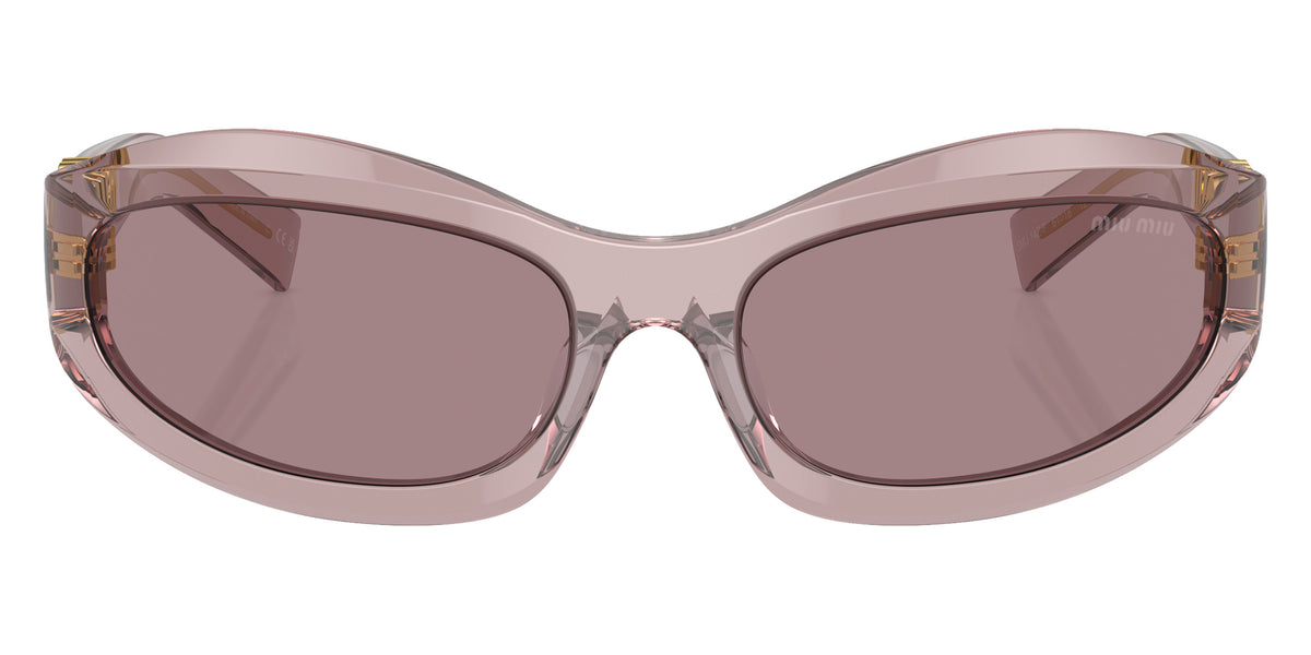 Miu Miu® MU 14ZSF Sunglasses MU 14ZSF 12W20I 61 - Mauve Transparent