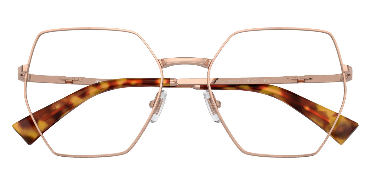 Miu Miu® MU 50VV Eyeglasses MU 50VV ZVF1O1 55 - Rose Gold
