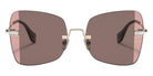 Miu Miu® MU 50WS Sunglasses MU 50WS ZVN01Q 59 - Pale Gold