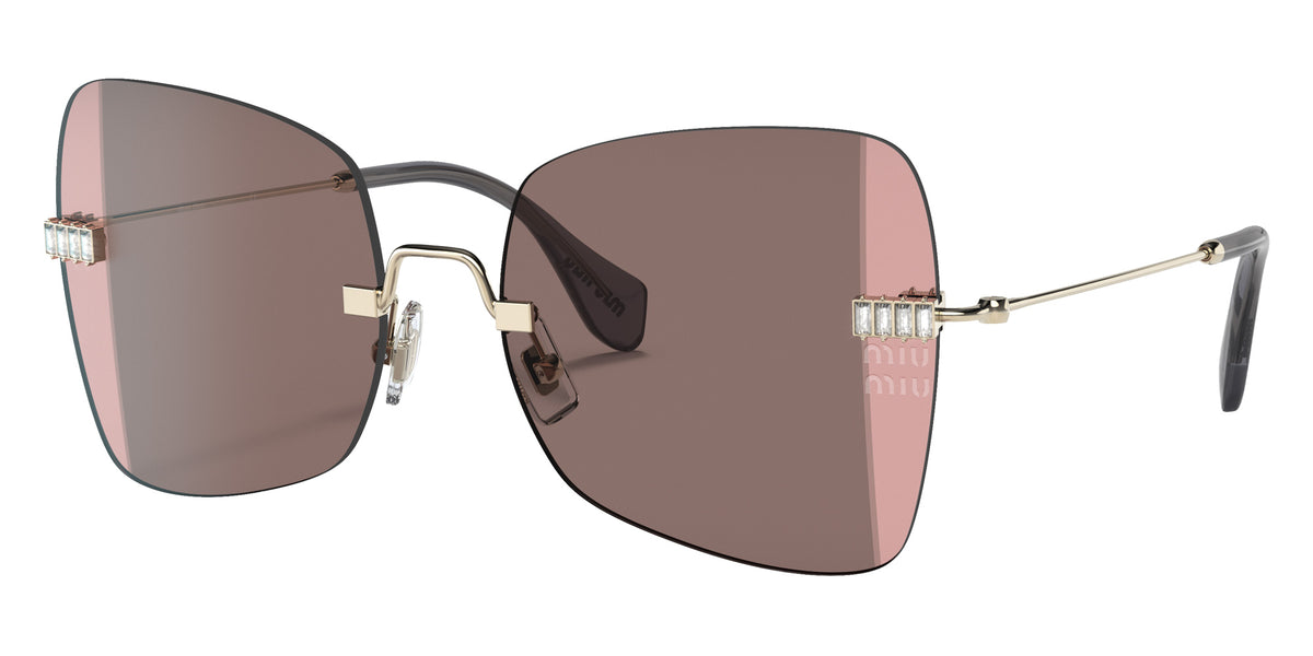 Miu Miu® MU 50WS Sunglasses MU 50WS ZVN01Q 59 - Pale Gold
