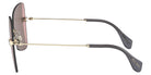 Miu Miu® MU 50WS Sunglasses MU 50WS ZVN01Q 59 - Pale Gold